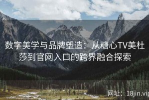 数字美学与品牌塑造：从糖心TV美杜莎到官网入口的跨界融合探索
