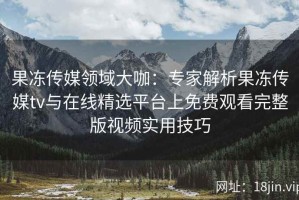 果冻传媒领域大咖：专家解析果冻传媒tv与在线精选平台上免费观看完整版视频实用技巧