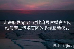 走进麻豆app：对比麻豆官媒官方网站与麻豆传媒官网的多端互动模式