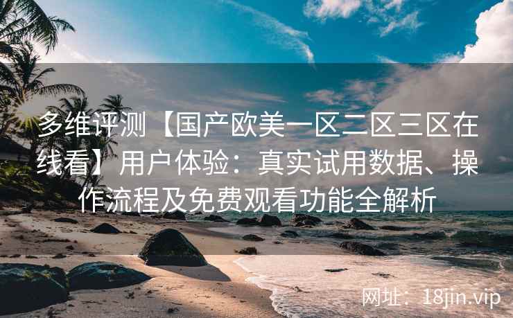多维评测【国产欧美一区二区三区在线看】用户体验：真实试用数据、操作流程及免费观看功能全解析