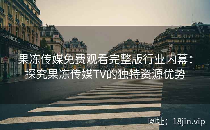 果冻传媒免费观看完整版行业内幕：探究果冻传媒TV的独特资源优势